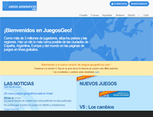 Tablet Screenshot of juegos-geograficos.com